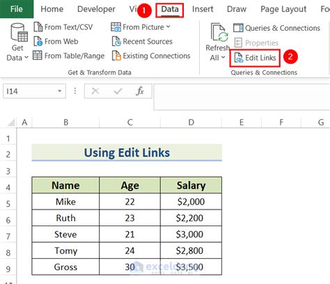 how to remove linked documents in excel