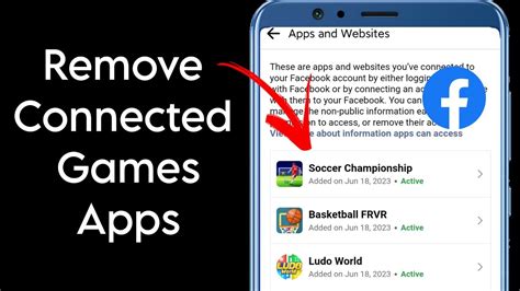 how to remove linked games from facebook