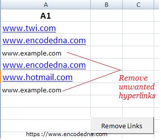 How To Remove Links In Excel Using Vba