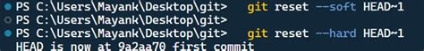 how to remove local commit in git bash