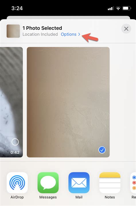 how to remove location data from photos on iphone