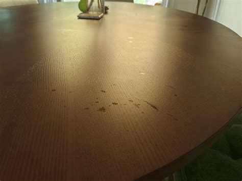 How To Remove Marks From Dining Table