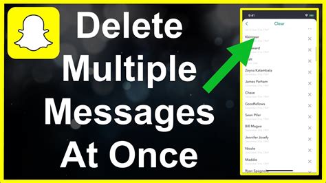 how to remove message from snapchat