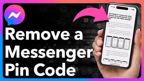 how to remove messenger pin code