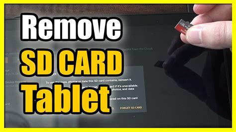 how to remove micro sd card from fire tablet