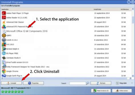how to remove microsoft office 32 bit components 2016