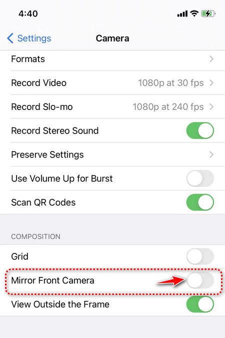 How To Remove Mirror In Iphone Camera
