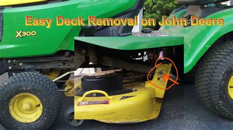How To Remove Mowing Deck From John Deere