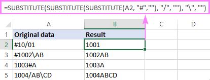 how to remove multiple characters in excel