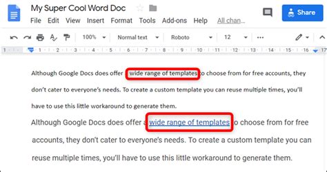 how to remove multiple hyperlinks in google docs