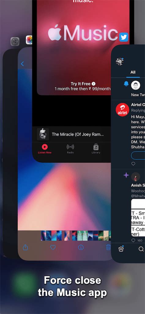 how to remove music app from lock screen