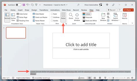 how to remove notes from powerpoint slides
