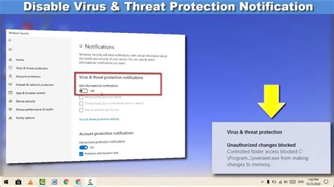 how to remove notification virus windows 10