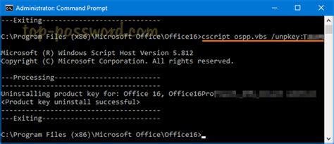 How To Remove Office Key From Cmd