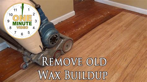how to remove old wax off hardwood floors