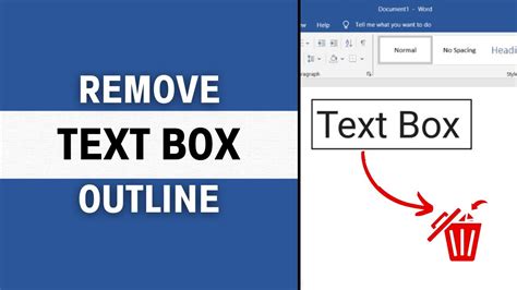 how to remove outline around text box in word