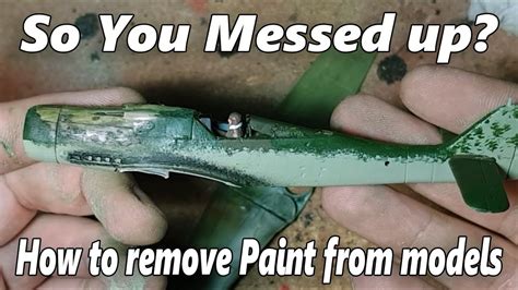 How To Remove Paint From A Plastic Model