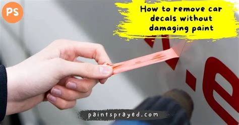 How To Remove Paint From Decals