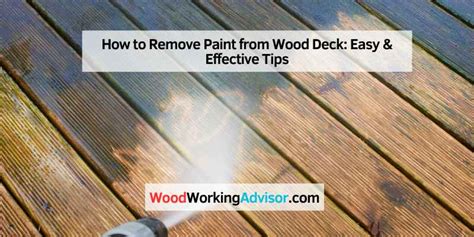 How To Remove Paint Off Decking