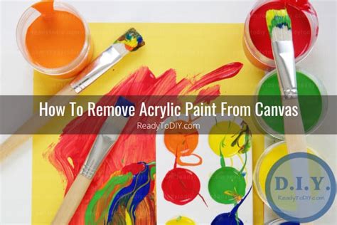 How To Remove Paint On A Canvas