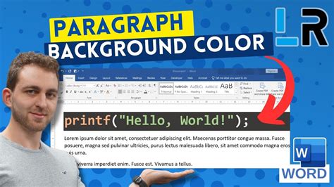 How To Remove Paragraph Background Color In Word