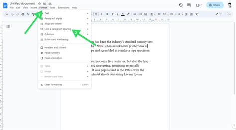 how to remove paragraph spacing in google docs