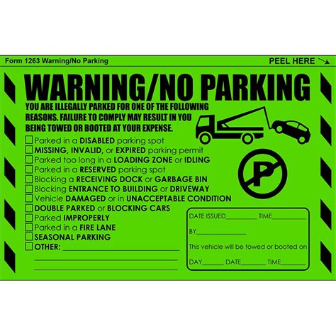 How To Remove Parking Warning Sticker