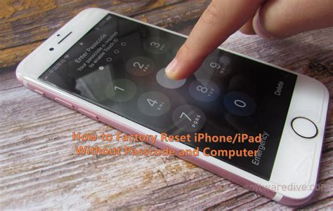 how to remove passcode from iphone 6 without computer