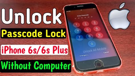 how to remove passcode from iphone 6 without restore