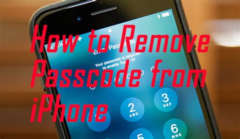 how to remove passcode from iphone with computer