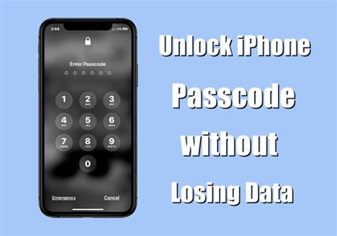 how to remove passcode from iphone without losing data