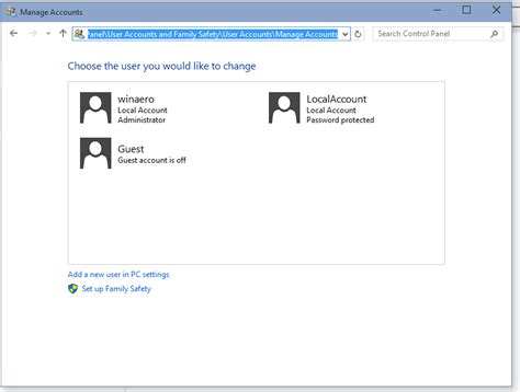 how to remove password from control panel