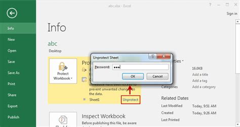 how to remove password from excel 2016