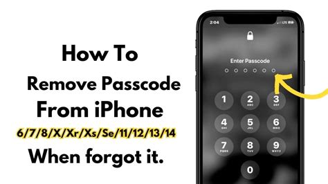 how to remove password from my iphone xr