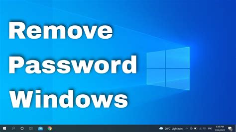 how to remove password from pc