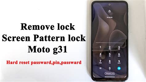 how to remove pattern lock on motorola