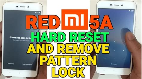 how to remove pattern lock redmi
