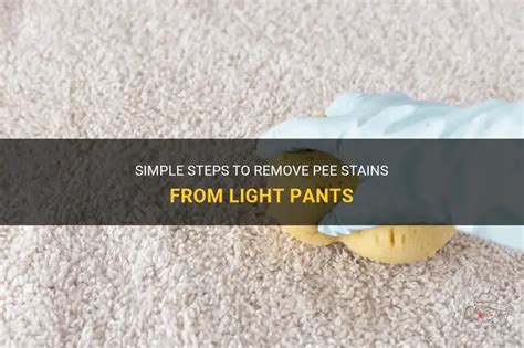 How To Remove Pee Stains From Pants