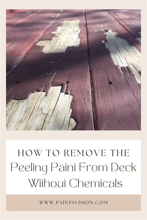 How To Remove Peeling Paint From Deck