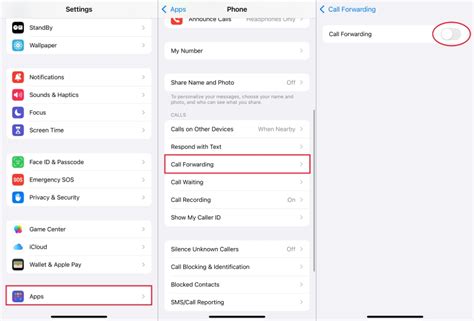 how to remove phone from call forwarding on iphone