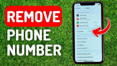 how to remove phone number from iphone 13