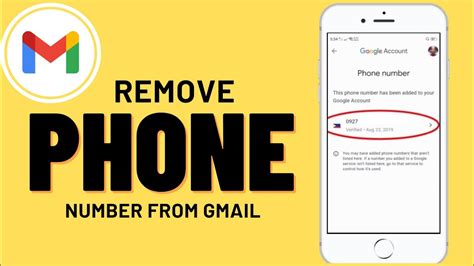 how to remove phone number verification on gmail