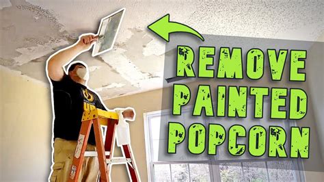 How To Remove Popcorn Ceiling With Paint
