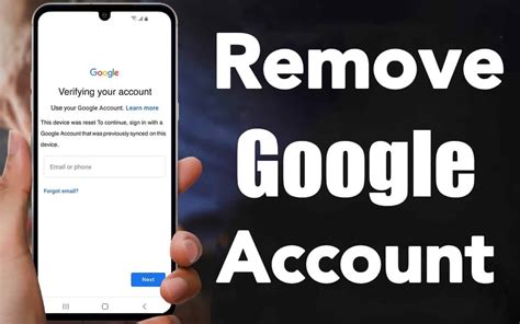 how to remove previous google account from android without password