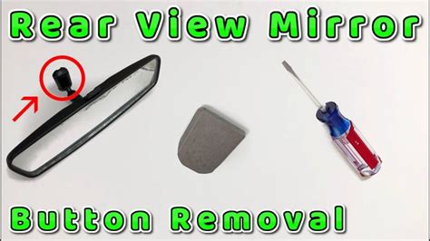 How To Remove Rearview Mirror Button From Windshield