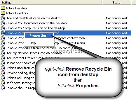 How To Remove Recycle Bin From Desktop Windows Xp
