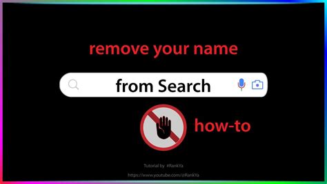 how to remove results from google search of your name