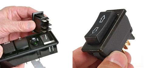 how to remove rocker switch from panel without tool