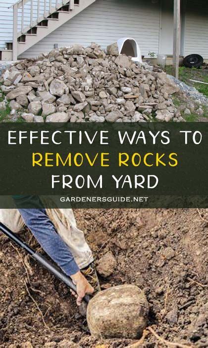 how to remove rocks from garden