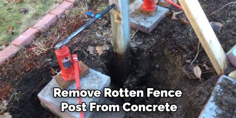 How To Remove Rotted Post From Concrete